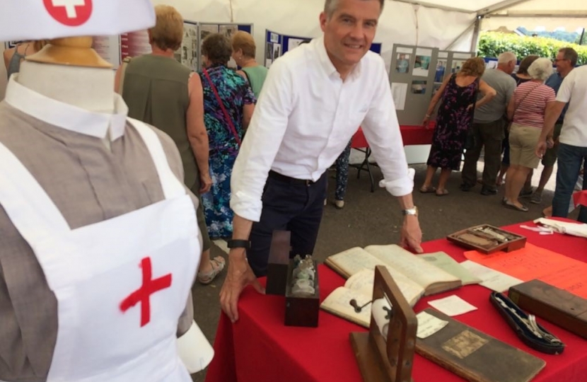 mark on a stall at lydney fete