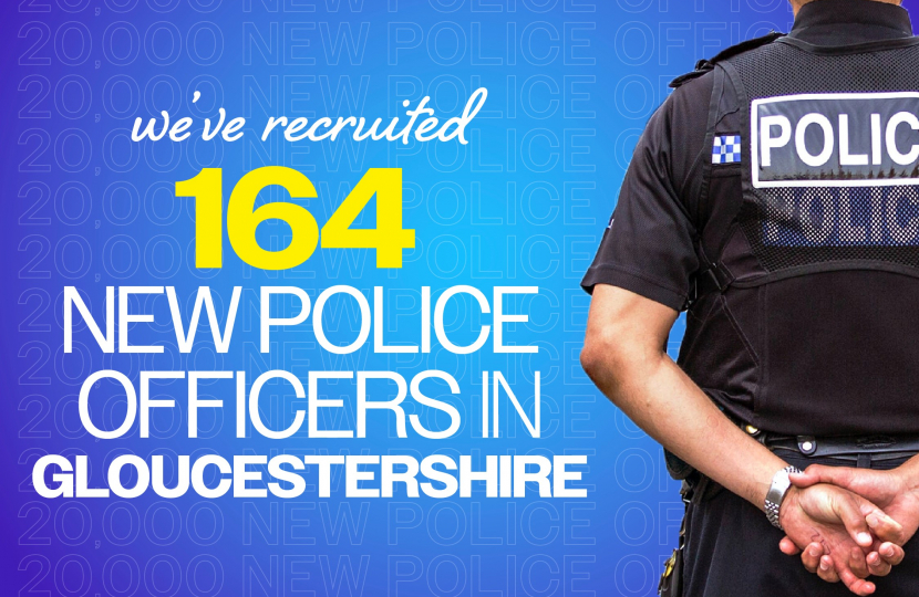 164 new police officers in Gloucestershire